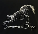 Men's Black T Back Downward Dingo singlet